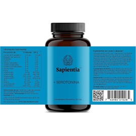 Sapientia + Serotonina Nootrópico 100% natural - Gluconato de Zinc Pasiflora L-Teanina Zinc Selenio.