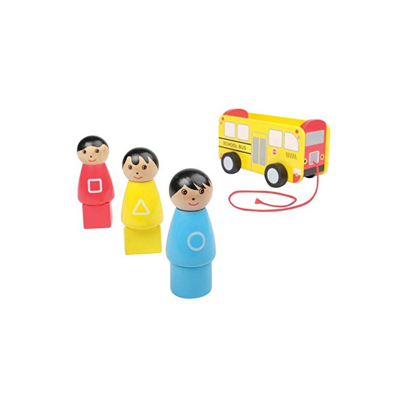 Constructive Playthings 7.8" x 4" x 6" Wooden Pull Along