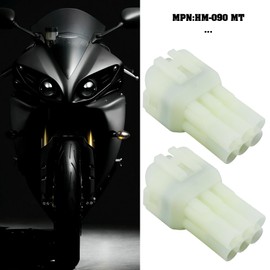 YINETTECH 2 Set 6-Way Waterproof Electrical Connector Plug HM 090 MT Compatible with Suzuki Compatible with Yamaha
