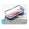Kept Raymay KPF902R Fujii Pencil Case, Clear Pen Pouch, Red