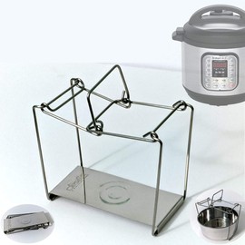 Dubbas - Stainless Steel Multipurpose Trivet/Sling for Instant Pot/Pressure Cookers w/Easy Lift Interlocking Handle