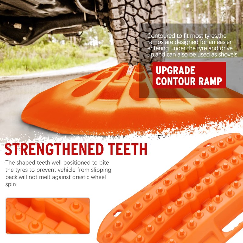 BUNKER INDUST Off Road Traction Boards, 2 Pcs Short Recovery