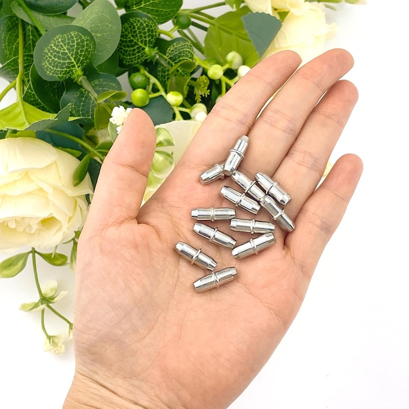 Quacc 12 PCS Replacement Shelf Support Pins, 5mm Metal Shelf