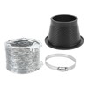 Turbo Air Intake Pipe Funnel Kit Universal Rubber Carbon Fiber