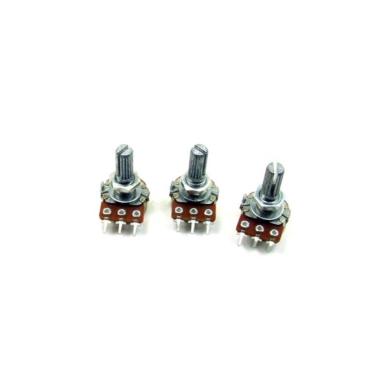 POPESQ® Pack of 3 Potentiometers 100K Linear PCB #A3181