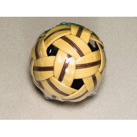 Sepak Takraw Ball Wicker Ball Sepak Takraw Foot Volleyball Thai Sports (Brown)