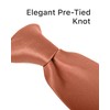 boxed-gifts Clip on Ties for Men - Premium Rust Solid