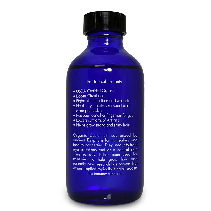 Organic, Castor Oil, Therapeutic Grade, for Constipation – 100% Pure,