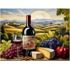 Wine Themed Tuscany Vineyard Pattern A1127 Accent Tile Mural Kitchen