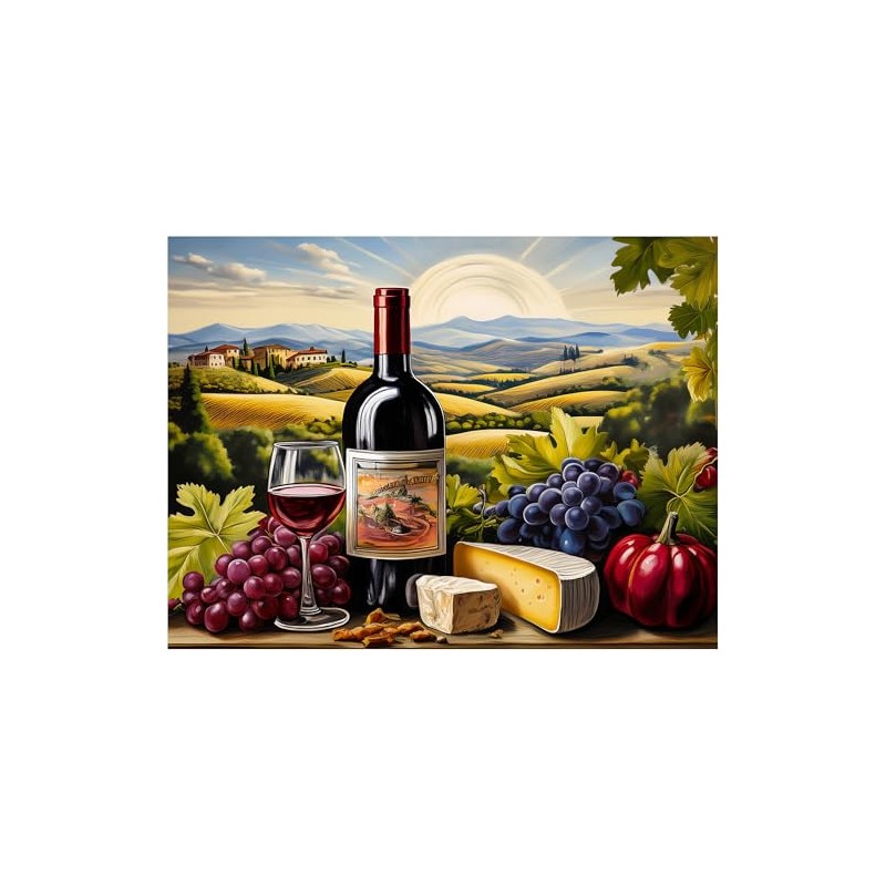 Wine Themed Tuscany Vineyard Pattern A1127 Accent Tile Mural Kitchen