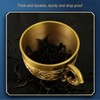 Brass Tea Cup Exquisite Embossed Patterns Retro European Small Coffee