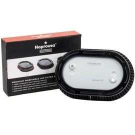 Hoprousa Replacement 29400267 Motorcycle Air Filter Compatible with '17-later Touring '18-later Softail M8 Engine Equipped with 114 Air Cleaner Accessories Parts (Black)