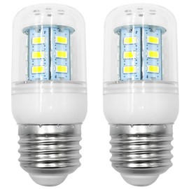 QYKAVM KEI D34L Refrigerator Bulb 5304511738, 3.5W 110V-130V LED Light Bulbs Compatible with Frigidaire Refrigerator, Replacement for Appliance Bulb,White Light,2 Pack