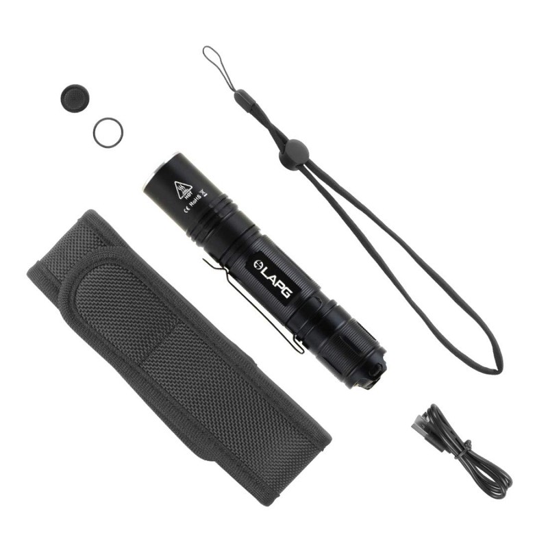 LA Police Gear LAPG F2 700 Lumen Multi-Output Tactical Flashlight,