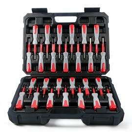 RQG 26pcs Terminal Removal Tool Kit, Depinning Too Kit Automotive, Electrical Pin Connector Removal Tool Universal for Replace and Release Vehicle Automotive Wire Harness Pin Connectors