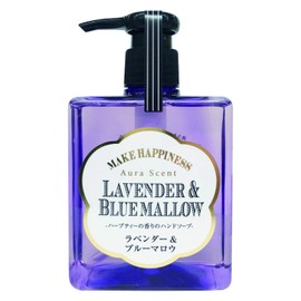 (A Happy Scent Every Time Wash) Calming Herbal Scent, Moisturizes Your Hands and Skin, Gentle Relaxation, Color Your Life, Conditions Your Texture, Rich Foam, Bottle That Fits Your Interior, Pelican Soap, Aura Scent, Hand Soap, Lavender & Blue Marrow, 10.1 fl oz (300 ml)