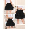 Wikoan Women's Petticoat Tulle Skirt Short Underskirt Crinoline for 1950s