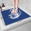 Shower Mat Non Slip Square, Anti Slip Bath Mat for