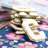 26 Self Adhesive Chenille Letter Patches, 2.16'' Stick On A