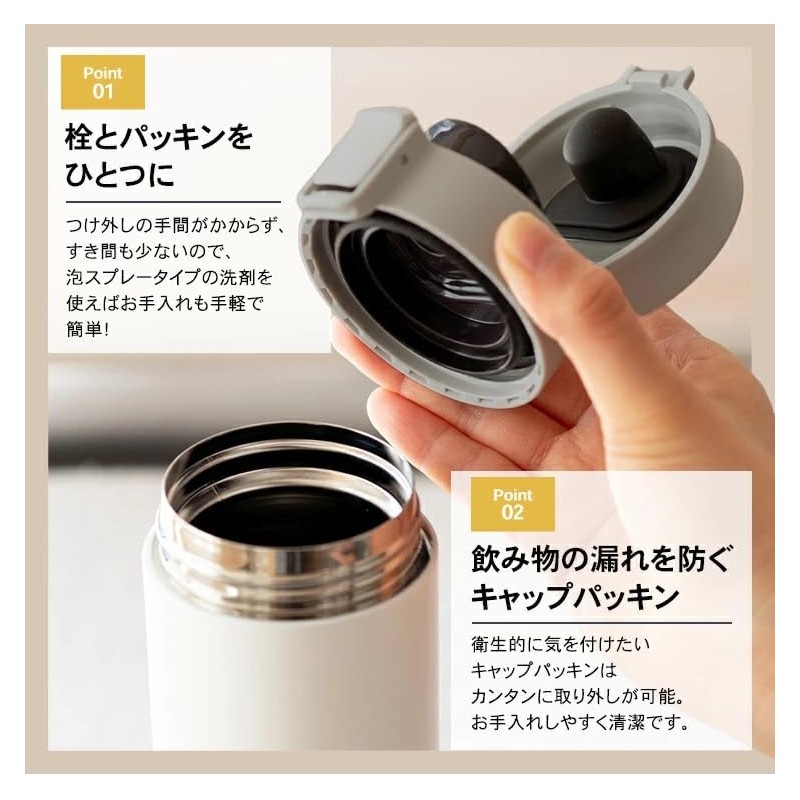Asvel Vacuum Insulated Portable Tumbler TLW500 Black