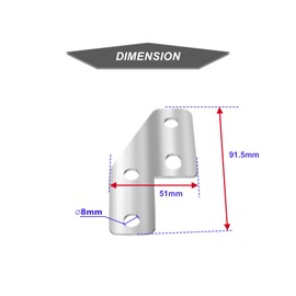 AIRCMT 97-08 Rear Fender Grab Bar Eliminator Bracket Fits Harley Touring Electra Glide, Road King (1997-2008) - Stainless Steel