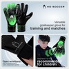 HO Soccer Force Green Unisex Kids' Goalkeeper Gloves, Black/Green, Size