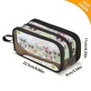 XUWU Cute Owl Bird Large Capacity Pencil Case 3 Compartment