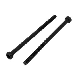 uxcell M2.5x45mm 12.9 Alloy Steel Hex Socket Screws Partially Threaded Bolt Black 20Pcs