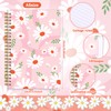Resurhang 6 Pack Daisy Spiral Notebooks Preppy Journal Cute Aesthetic