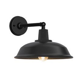 Evkcevla 15" Large Outdoor Gooseneck Barn Light, Door Classic Farmhouse Outdoor Wall Light Exterior Lighting - for Garage, Porch, Barn