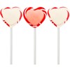 Fruidles Valentine's Red and White Swirl Heart Lollipop Candy Sucker