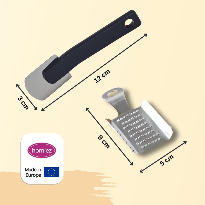 Gingi Grater & Ginger Peeler Set - Mini Ginger Grater