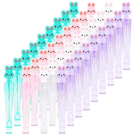 SULOLI 36 Pcs Easter Bunny Bubble Wands, Happy Easter Bubble Wand Bulk Toys Easter Gifts Stuffers Goody Bag Filler Easter Party Favors for Kids Adults