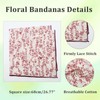 LHXzizizi Floral Bandanas for Women Men, 27" x 27" Large