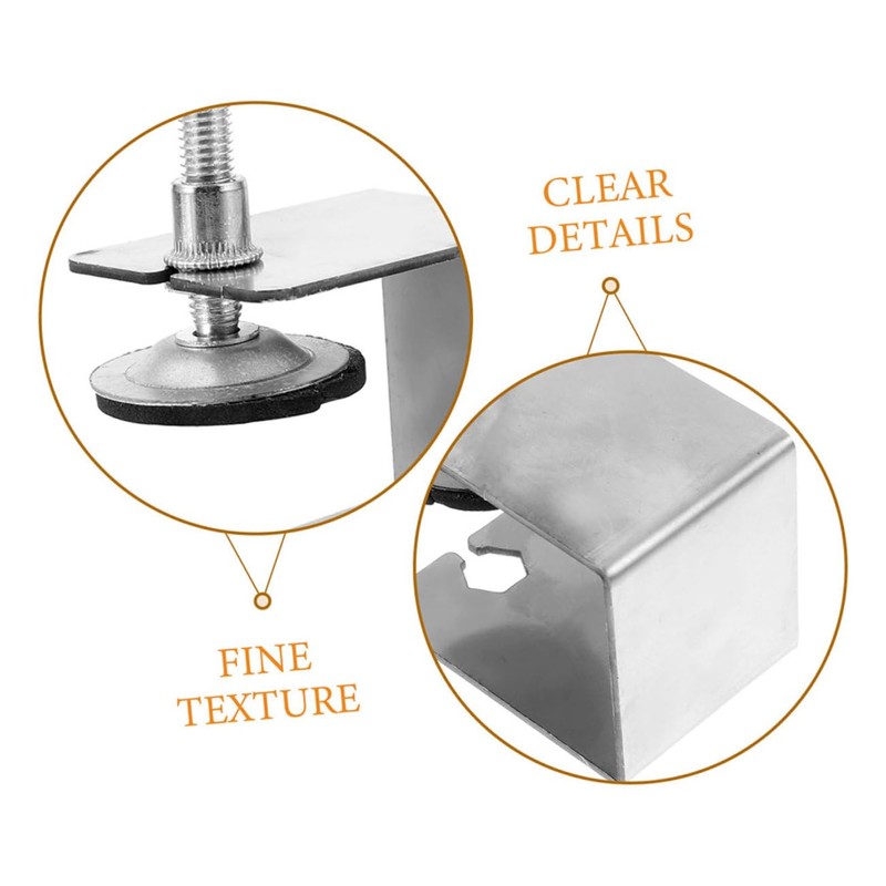 DOITOOL Woodworking Cabinet Assembly 4pcs Stainless Steel Clamps Drawer Installation