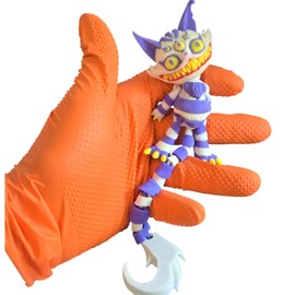 Figura de gato espeluznante articulada – Gato monstruo de terror con cola de escorpión, figura de juguete para exhibición o computadora posible – Impresión 3D en Canadá