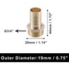 A ABSOPRO Hose Connection 3/4 Inch Hose Nozzle Brass Barbed