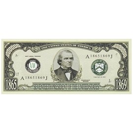 DDI - Andrew Johnson Million Dollar Bill (1 Pack of 100 Items)