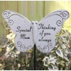 Memorial Butterfly Special Mum on Stick , Put By Grave
