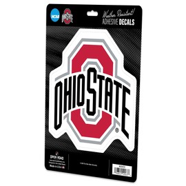 Ohio State University Logo Adhesive Vinyl Decal - Fun Buckeyes Sticker for Car, Laptop or Water Bottle
