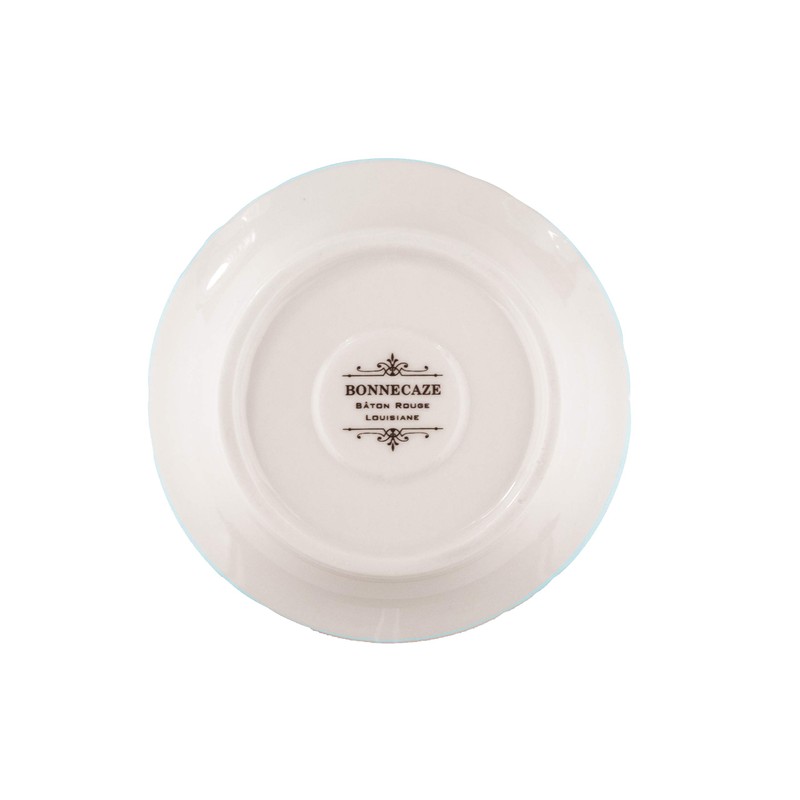 Porcelain French Absinthe Coaster/Saucer, 1f75, Lt Blue/Gold