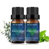 BURIBURI Eucalyptus Oil and Peppermint Essential Oil, 100% Pure, Undiluted,
