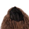 Light Brown Wave Wig Adjustable Charming Breathable Comfortable Fluffy Heat
