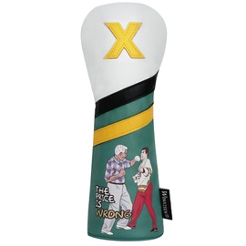 WONXISEN Golf Club Headcover for Hybrids Funny Style Premium Leather Golf Headcovers Set with Embroidery Tags TPIW(X)
