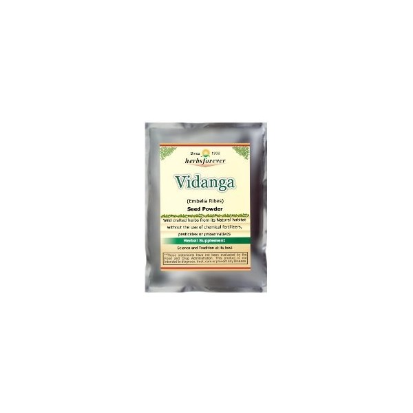 HerbsForever Vidanga Powder – Embelia Ribes – Digestion Care Herb – Non GMO, Organic, Vegan – 454 GMS