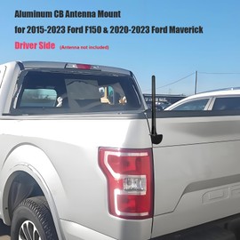 DarSeity F150 Tailgate CB Antenna Holder, Whip Flag Antenna Mounting Bracket for Ford F150 2015 2016 2017 2018 2019 2020 2021 2022 2023 (Left -Driver Side)