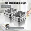 6 Pack 1/2 Size Anti-Jam Commercial Kitchen Steel Fabrication 0.8mm