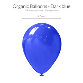 Bastelbär 100 Blue Balloons • Premium, Biodegradable, Helium-Suitable • Blue Birthday Occasion • Unisex, Eco-Conscious Consumers