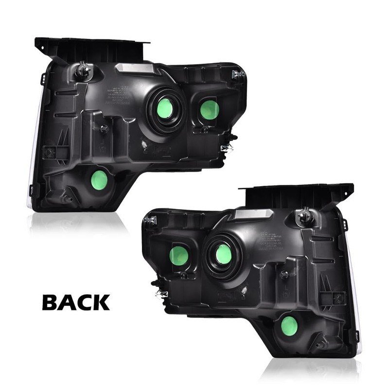 ALLGOOD Headlights Compatible with 2009-2014 Ford F150 Headlamps Driver &