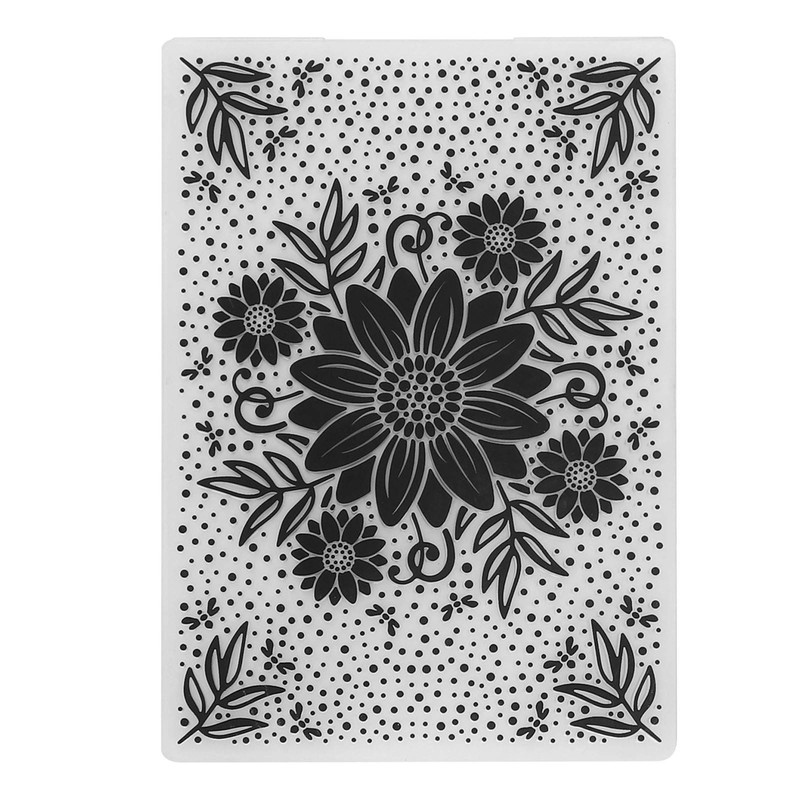 Fdit Carpeta de grabación en Relieve para Bricolaje, 4 Carpetas